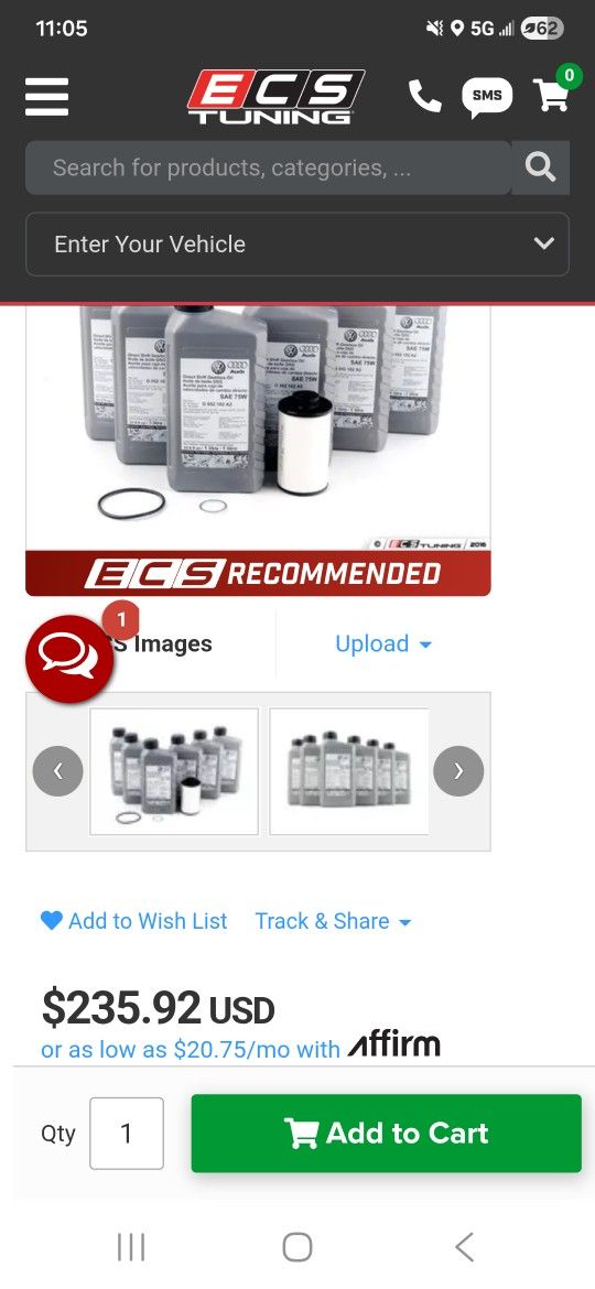 Audi/VW DSG transmission Service Kit