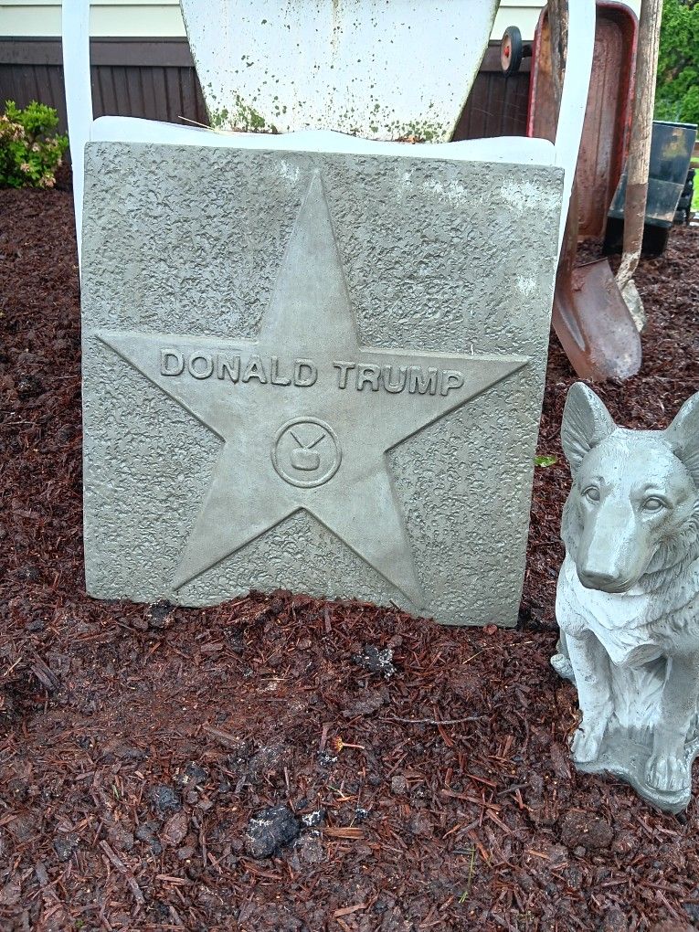 Concrete Donald Trump Sign