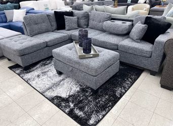 Sectional w/ Ottoman (cash or finance only)