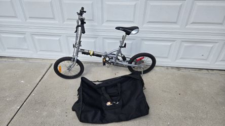 Zbike Folding, 16",Active Suspension,3-speed  Bicycle+Travel Bag+Pump. FANTASTIC