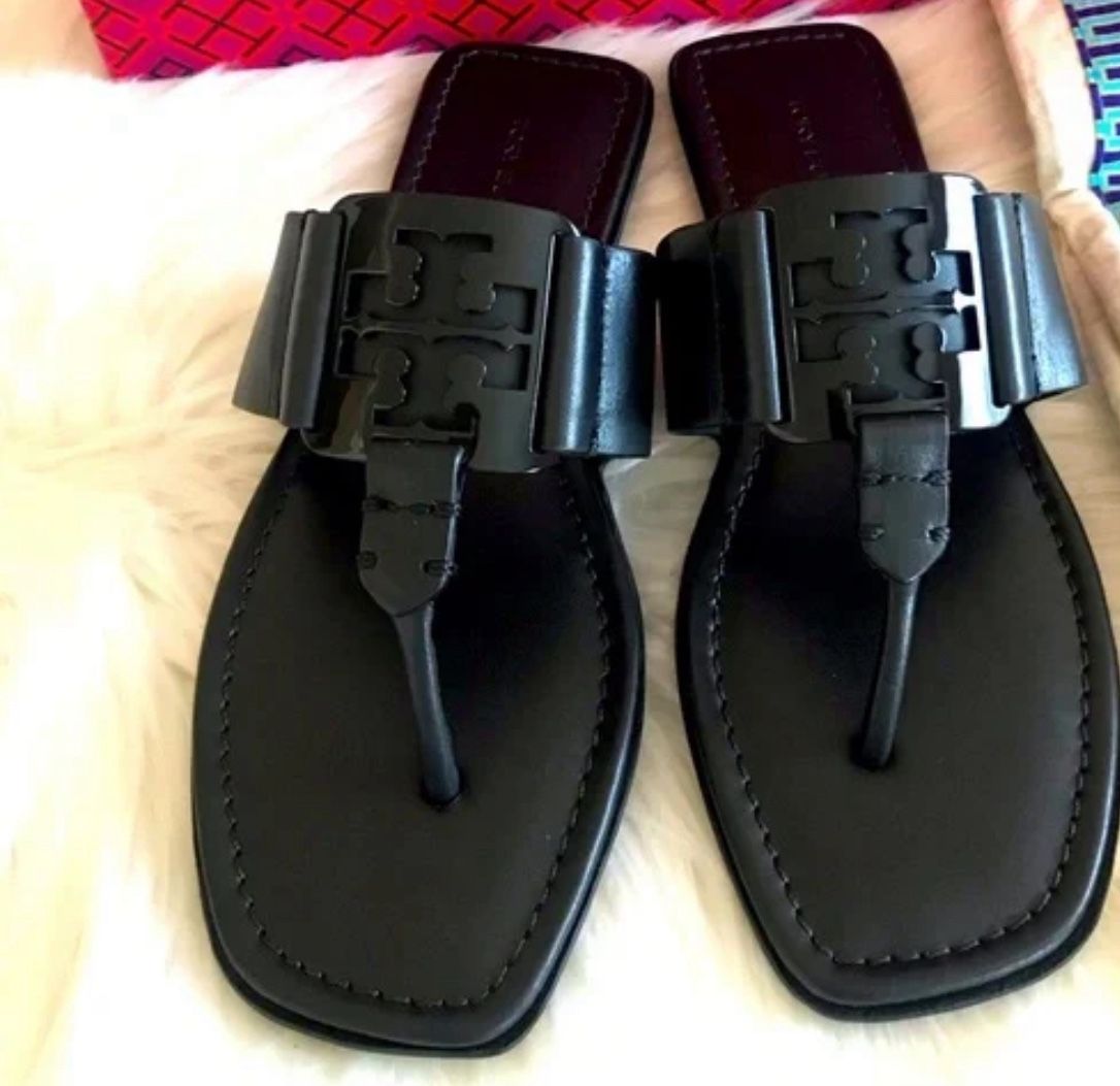 Sandalias Tory Burch Color Negro #10