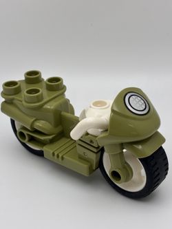 Lego Duplo Item Motorcycle Army olive drab