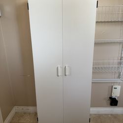 Cabinet - White - 4 Shelf - Pantry 