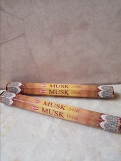 HEM Musk Incense Sticks, 2 Tubes of Incense 40 Incense Sticks