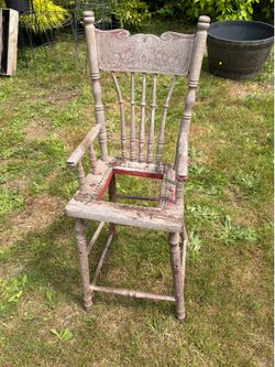 Vintage Wooden Chair/Plant Stand