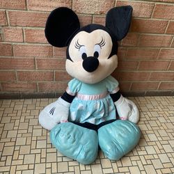 Disney Minnie Mouse 36-inch Jumbo Stuffed Animal Plush Toy in Light Blue Dress  Good pre-owned condition.   Product details:  https://offerup.com/redi