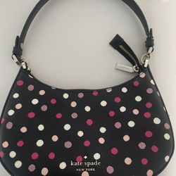 Kate Spade Purse Black With Poka Dots