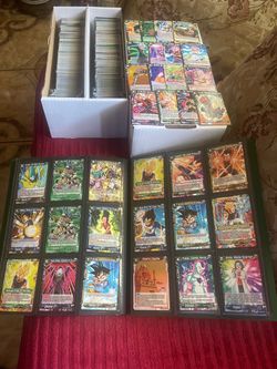 Dragon Ball Super Card Game Large Collection, $60 cash, price is firm!