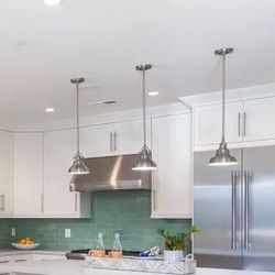 (3) Grant One Light Fixture Mini Pendant Quoizel