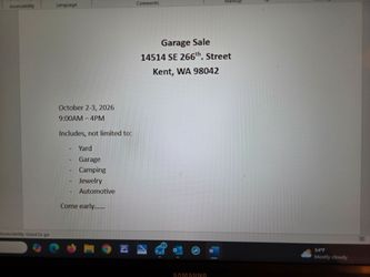 Garage Sale