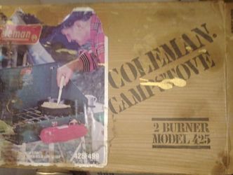 COLEMAN Burner Campstove With Original Box