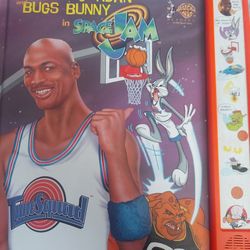 1996 Michael Jordan And Bugs Bunny Space Jam Interactive Book