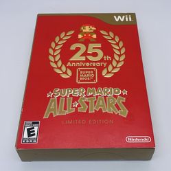 Super Mario All-Stars Limited Edition Nintendo Wii 2010 Complete CIB TESTED
