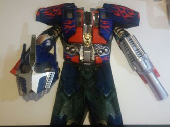 Youth small medium optimus prime autobots costume