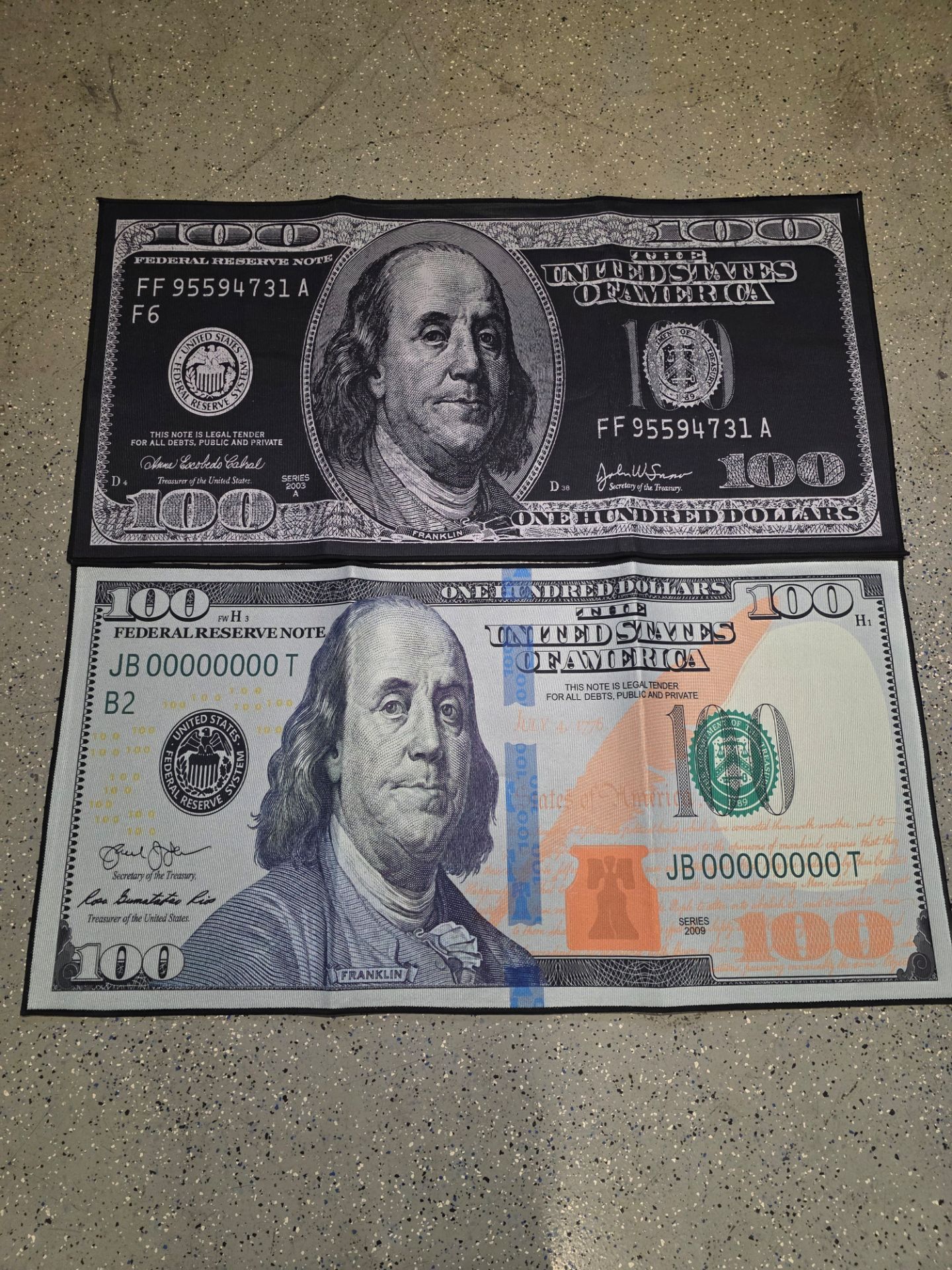 $100 Bill Rug