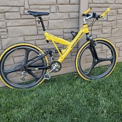Vintage Cannondale Super V500 With Spin Carbon Wheelset...large 