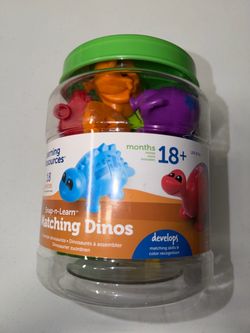Learning Resources Snap-n-Learn Matching Dinos 18 Pieces