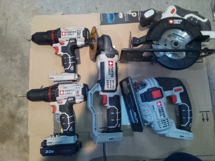 Porter Cable Battery Operated Tools
