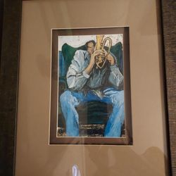 Ren-Wil Inc "Blues" Art Print Trumpet Player