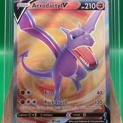 Aerodactyl V 179/196 Lost Origin Ultra Rare Full Art Holo Pokemon TCG, NM