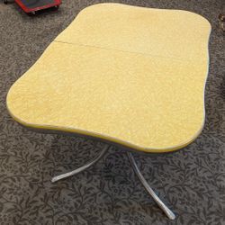 Classic 1950's Yellow Formica table