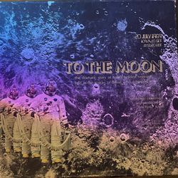“To the moon” Time Life 1969 Vinyl Records And Book Of The Moon Landing