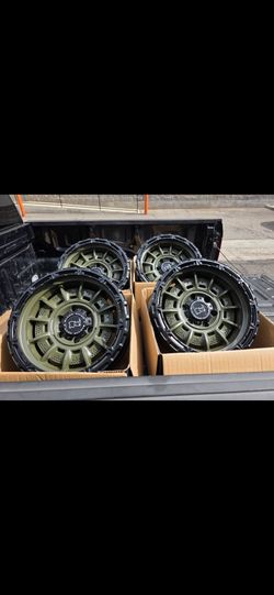 17" Black Rhino rims 17x9 -12 offset