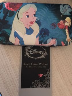 Alice in wonderland tech case wallet iPhone 4/4s 5/5s and 5c