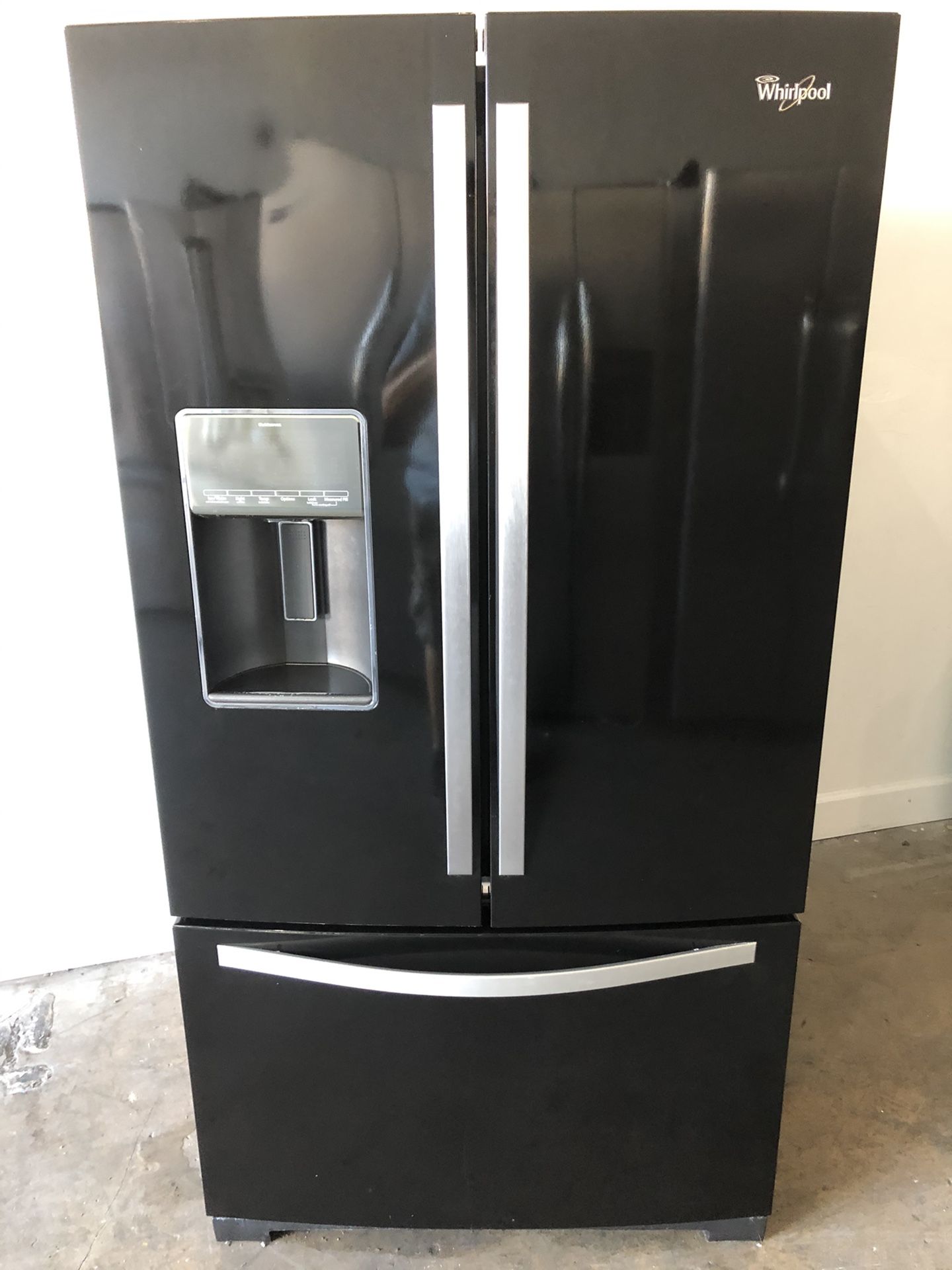 36” whirlpool fridge refrigerator nevera refrigerador BLACK good conditions, we fix