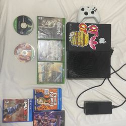 (Mint Condition) xbox one 6 games 2 movies 