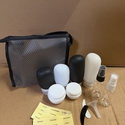 13 pack silicone travel accessory set, new