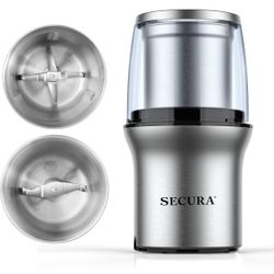 Secura Electric Coffee Grinder And Spice