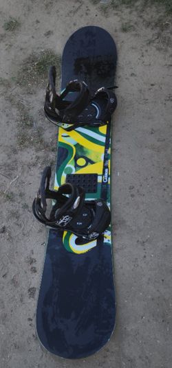162 Cm Burton Custom Snowboard With Bindings