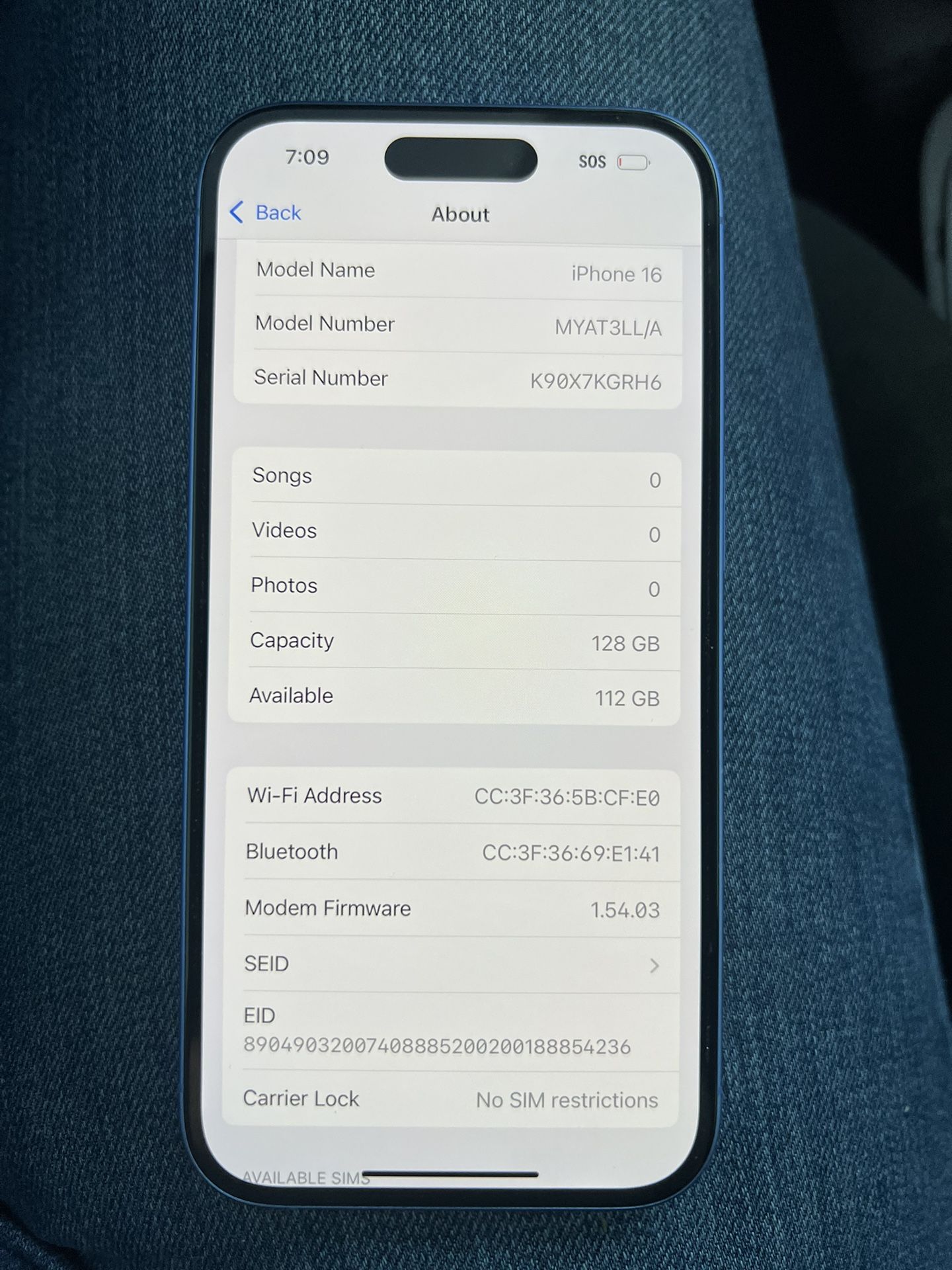 Iphone 16, Desbloqueado de fabrica, Listo para activar