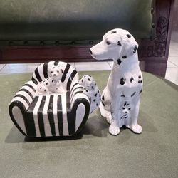 1994 vintage "Kennel Klub" Dalmatian figurine set