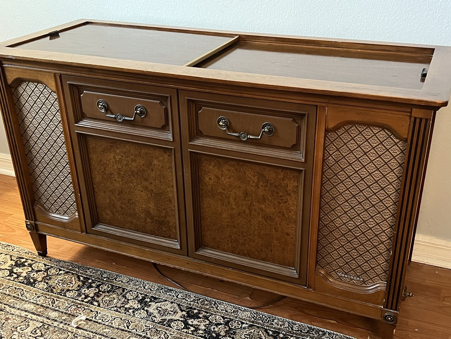Vintage 1960’s Magnavox Console- Working AM/FM Stereo, record Player