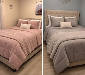Full size beds with mattress and box springs