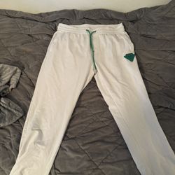 bottega veneta white green joggers