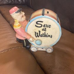 Vintage Promotional Ceramic Bank for Watkins