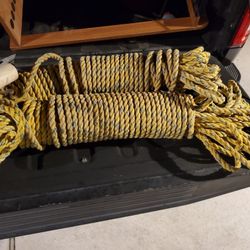 Tree Hoist Sling Lift.   Lots Of Rops And Hardware