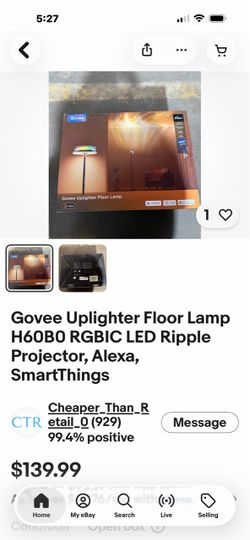 Govee Uplighter Floor Lamp H60B0 RGBIC LED