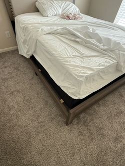 Queen bed  frame + matress