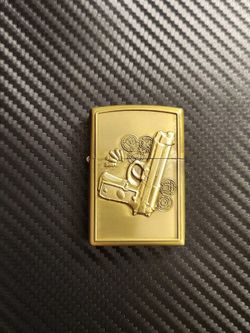 3D Carved 9mm Firearm Handgun Pistol Shoot Close Range Weapon Lighter, Windproof