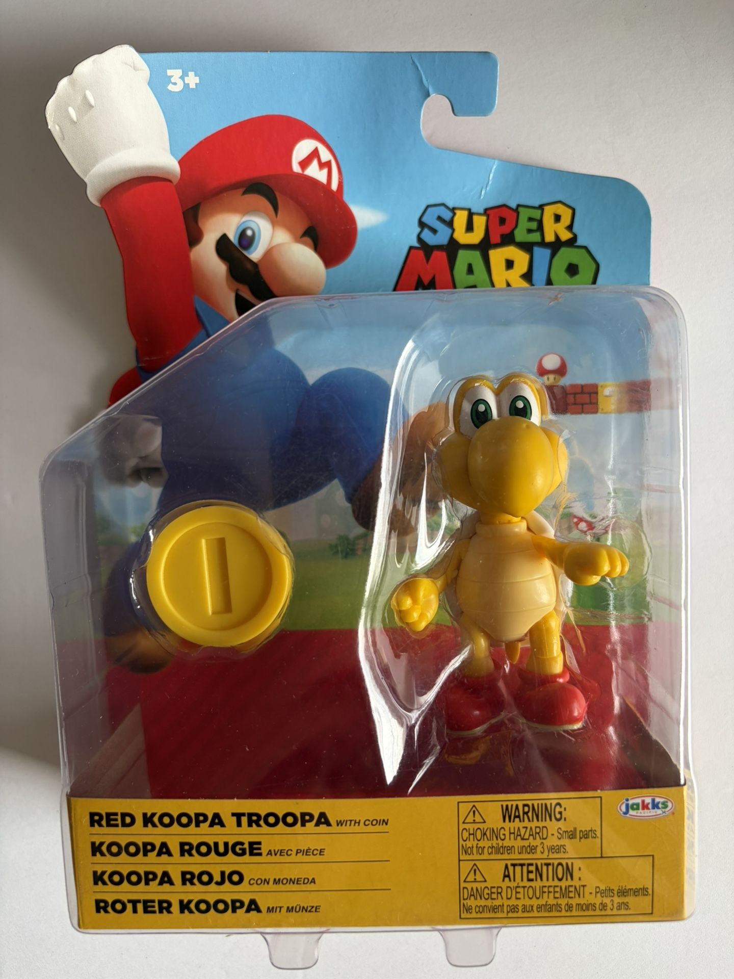 NEW Jakks Super Mario Red Koopa Troopa With Coin