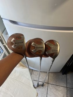 TaylorMade Burner Wood Set (Driver, 3 Wood, & 5 Wood) - Steel Shaft MENS RH