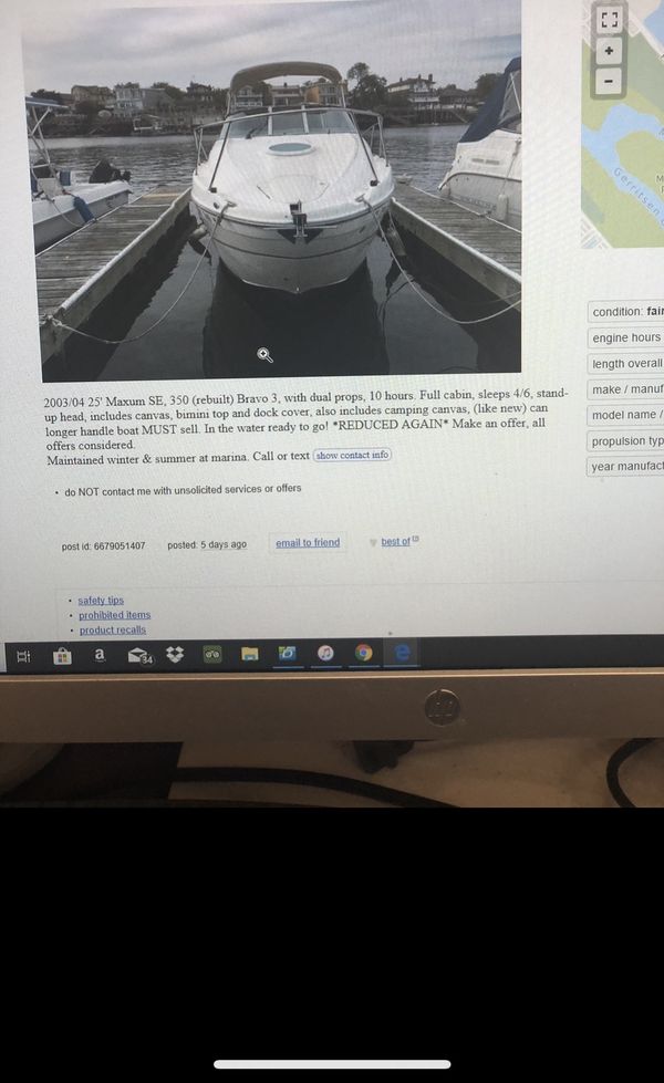 2004 25ft maxum se