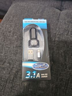 Solaray Dual USB charger & micro USB cable