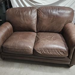 Leather Love Seat / Couch 