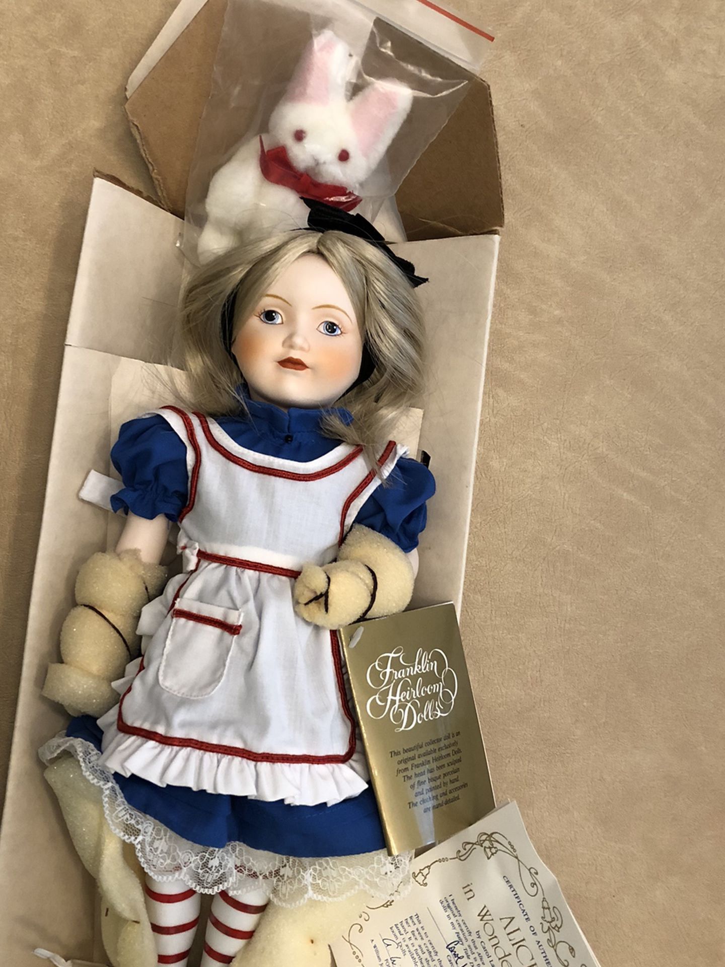 Alice In Wonderland Porcelain Doll