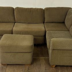 Klote Sectional and Ottoman With Delivery 